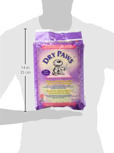 Midwest Homes for Pets Dry Paws Extra Large Training and Floor Protection Pads, 14-Count, Pink, 29.5 x 23 5/9