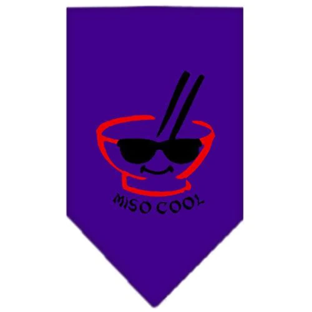 Mirage Pet Products Miso Cool Screen Print Bandana, Small, Purple