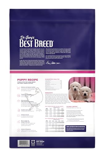 Dr. Garys Best Breed Puppy Recipe Made in USA [Natural Dry Dog Food] - 28lbs, Dark Brown, Medium