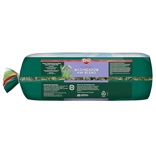 Kaytee All Natural Timothy Hay Wild Meadow Hay Blend for Guinea Pigs, Rabbits & Other Small Animals, 24 Ounce