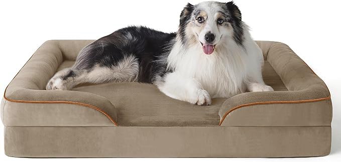 Cutepups Orthopedic Dog Bed Comfortable Dog Mattress For Sleeping, Washable Pet Bed For Dogs (Hazel, S)