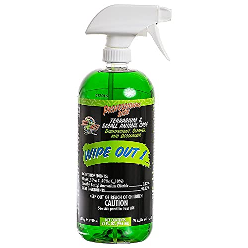Wipeout Reptile Terrarium Cleaner (32Oz) - With Attached Dbdpet Pro-Tip Guide