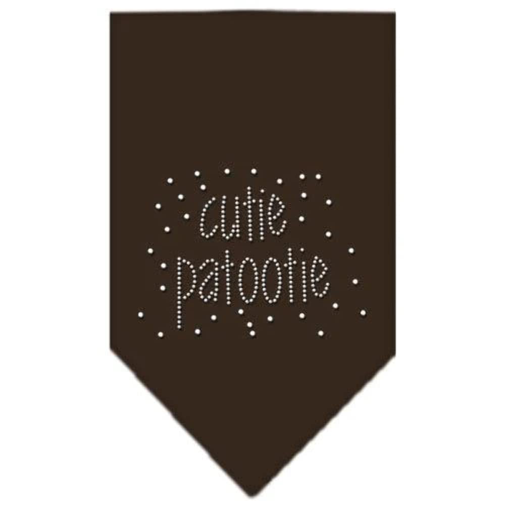 Mirage Pet Products Cutie Patootie Rhinestone Bandana, Small, Navy Blue