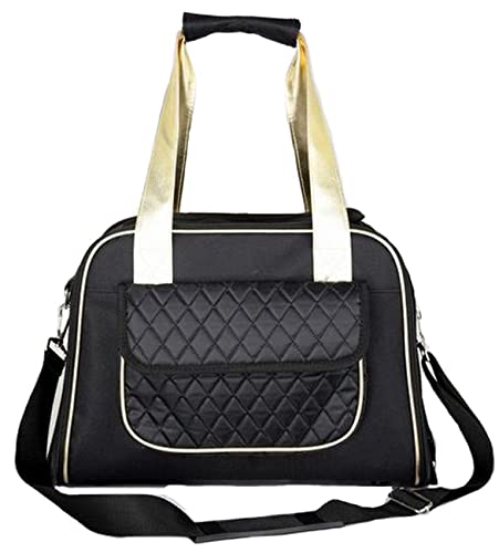 Pet Life Mystique Fashion Airline Approved Pet Carrier - Airline Dog Carrier with Front Pouch and Dual entrances and Included Shoulder Straps