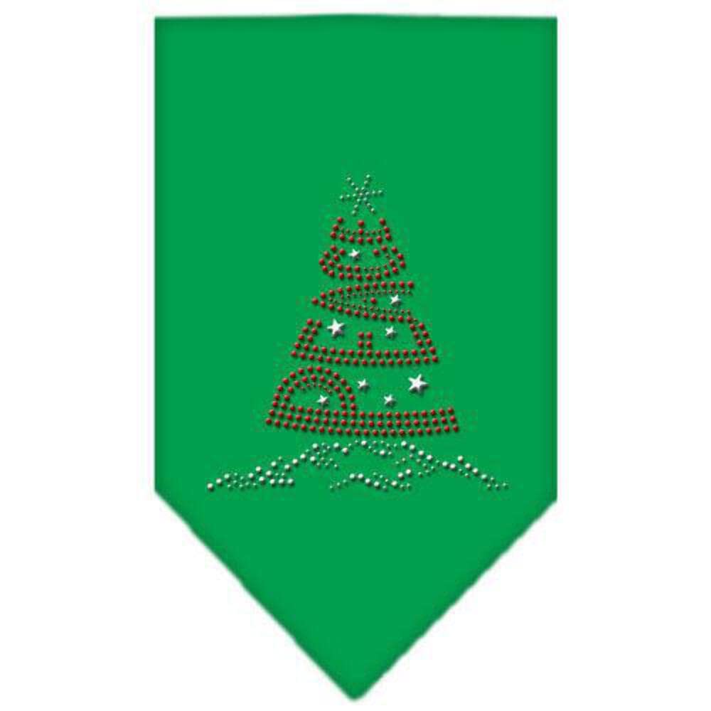Mirage Pet Products Peace Tree Rhinestone Bandana, Large, Turquoise