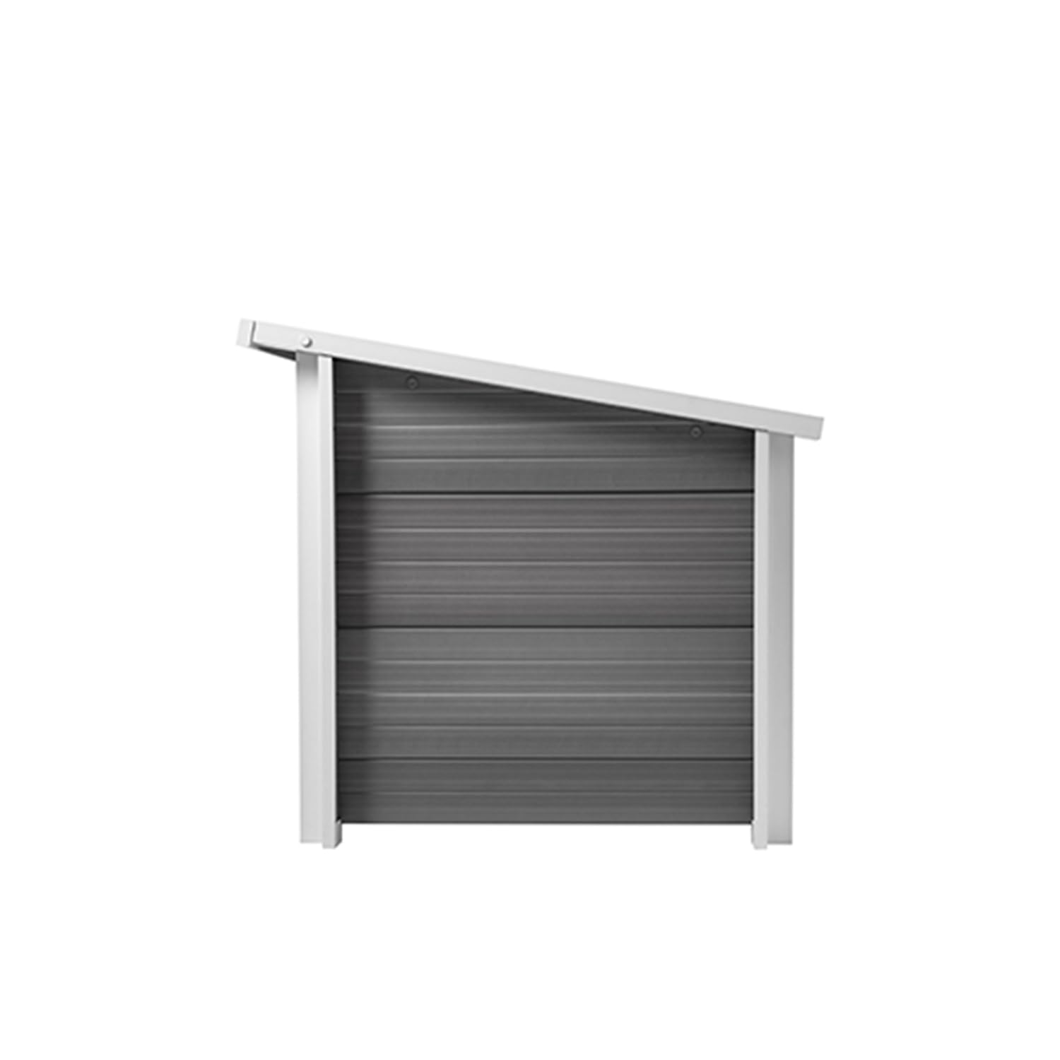 ECOFLEX Rustic Lodge Gray Dog House – Extra Large, 10-YR Warranty - Non-Toxic, Eco-Friendly w/Raised Floor.