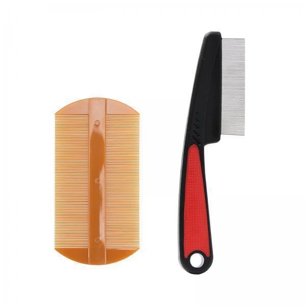 Atorse 2X2Pcs Flea Comb Dog Hair Comb For Small Medium Large Dogs Kitty Cleaning Tool