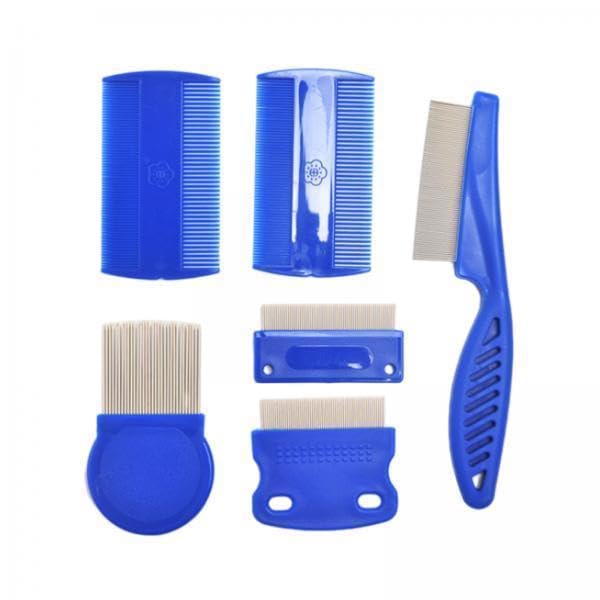 Atorse 3X6Pcs Pet Flea Comb Massage Kitten Grooming Cats Dogs Tear Stain Remover Comb