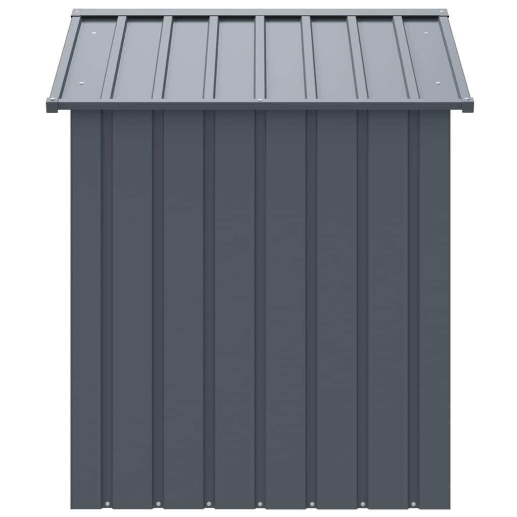 vidaXL Dog House with Roof Anthracite 46.1x40.6x48.4 Galvanized Steel