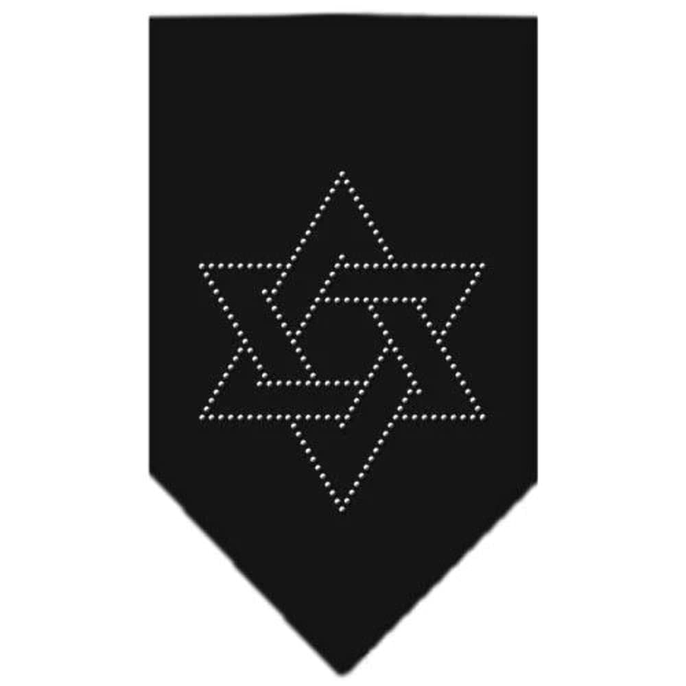 Mirage Pet Products Star of David Rhinestone Bandana, Large, Cocoa