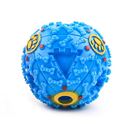 Pet Believe Dog Trust Wobble Giggle Large Dog Ball,Interactive Dog Bone Toys Ball,Dog Toys Ball,Dog Puzzle Treat Toys,Dog Squeak