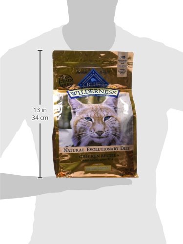 Blue Buffalo Wilderness Natural Adult Weight Management Dry Cat Food, High-Protein & Grain-Free Weight Control Formula, Chicken,