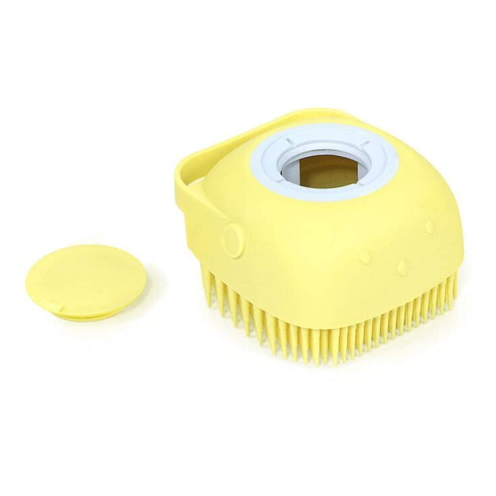 Dog Trustpet Bath Massage Brush Silicone Foaming Bath Brush Pet Care Hair Removal Beauty Flea Comb Pet Supplies Shower Gel Bottl