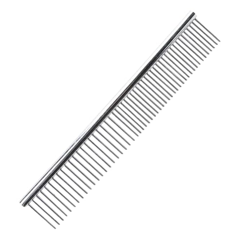 Mf StainlessSteel Comb For Knots, Mats & Loose Hair Removal  Effective Dematting Tool, Comfortable, Lightweight, Portable & Sa