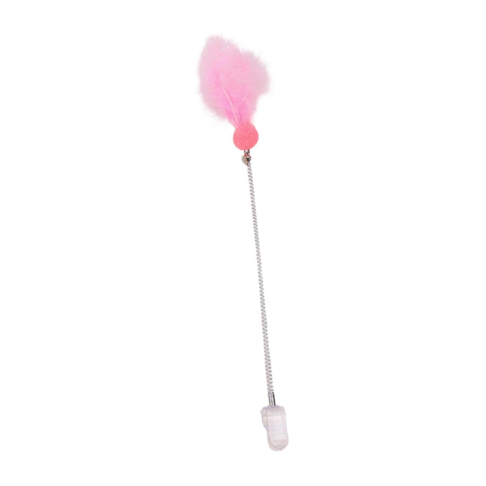 Enakshi Interactive Cat Teaser Wand Portable Indoor Pet Toy For Pounce Flip Exercise Pink|Pet Supplies | Cat Supplies | Toys