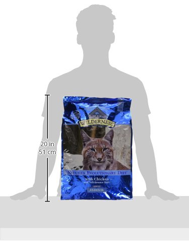 Blue Buffalo Wilderness Natures Evolutionary Diet High-Protein, Grain-Free Natural Dry Food for Adult Cats, Chicken, 11-lb. Bag