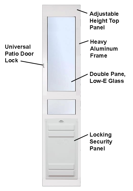 High Tech Pet Duraflex Premium Patio Pet Doors (Tall Height, Extra Large)