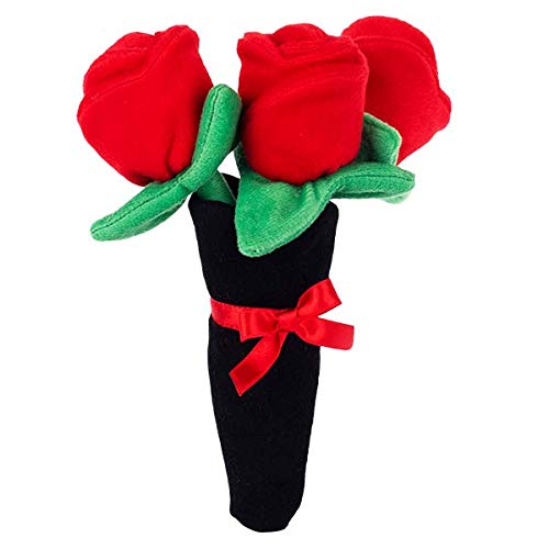 Zippypaws Burrow, Valentine'S Day Bouquet Of Red Roses - Interactive Dog Toys For Boredom - Hide And Seek Dog Toys, Colorful Squeaky Dog Toys For Small & Medium Dogs, Plush Dog Puzzles