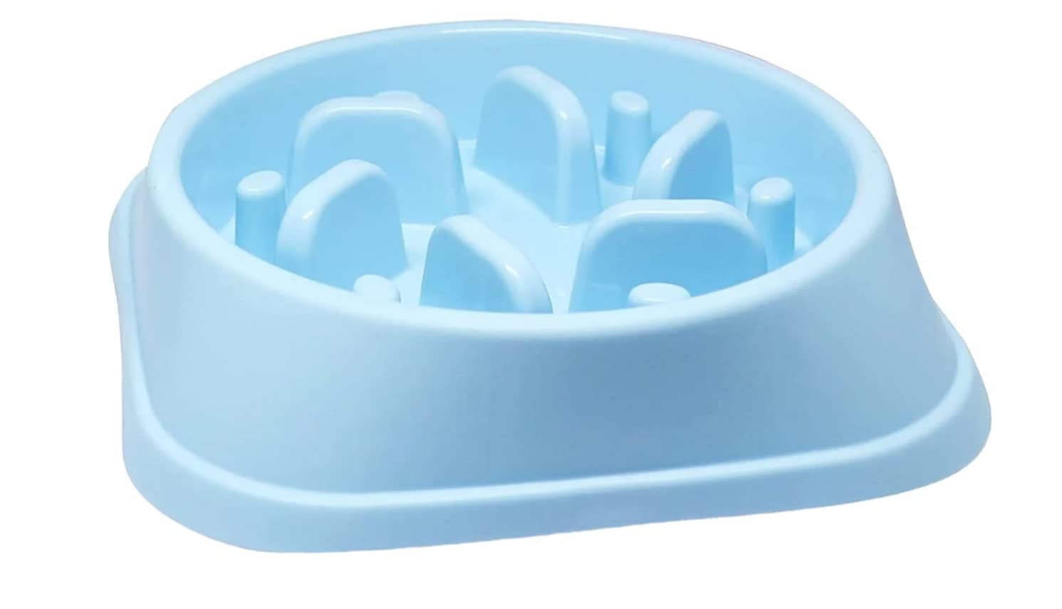 Rvpaws Pet Feeder Portable Feeding Food Bowls Puppy Dog Cats Slow Down Eating Feeder Dish Prevent Obesity Dogs Bowl  Multicolor