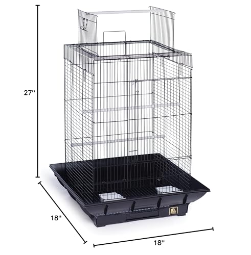 Prevue Hendryx Sp851B/B Clean Life Play Top Cage, Black