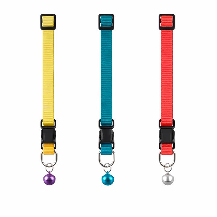 Petz R Us R Us Nylon Pet Collar With Bells | Pet Collar For Cats Small Puppies N Small Dogs Comfort, Style, And A Jingle Of Fun 
