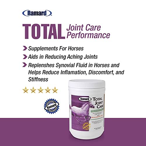 Ramard Total Joint Care Supplements - Equine Joint Supplement w/Glucosamine, Chondroitin, Chondroitin Sulfate, Vitamin C, & Hyal