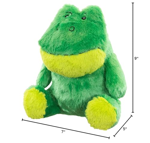 Hero Plush Squeaky Dog Toy - Durable Green Stuffed Animal with 3-in-1 Squeaker, Model 64244