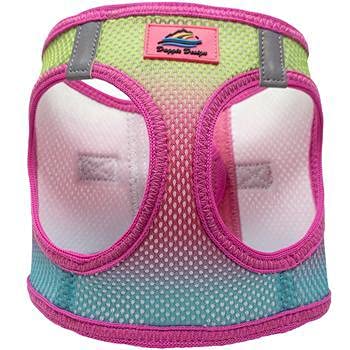 Doggie Design No Choke Dog Harness - Simple Step-In And Go Dog Vest For Small, Medium, And Large Breeds - Breathable Mesh Polyester Pet Harness - Cotton Candy - L
