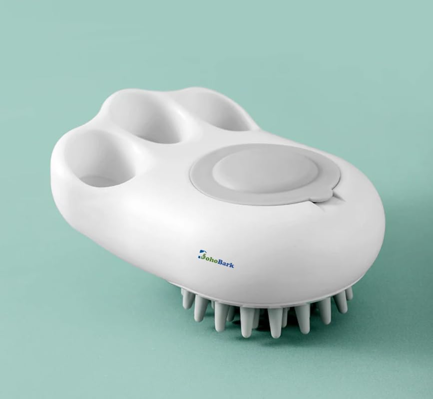 BohoBark Pet Bathing Brush Multifunction Grooming Massage Shower Brush Comb Accessory for Dogs