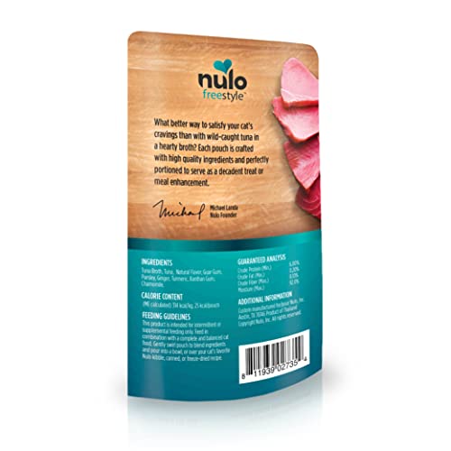 Nulo FreeStyle, Chunky Tuna Cat Food Topper Pouch, 2.8 Ounce