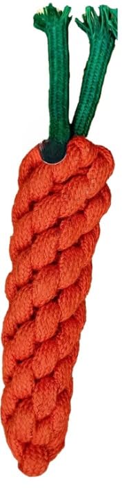 Tailtec Carrot Dog Rope Toy For Puppy Teething | Rope Toys For Small Dogs & Puppies | Durable And Engaging | Ideal For Chewing A