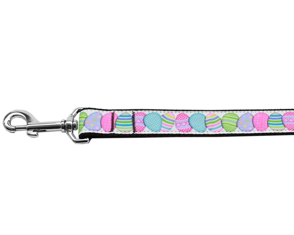 Pet Dog & Cat Nylon Collar or Leash, "Easter Egg" 1" w x 4 ft. leash