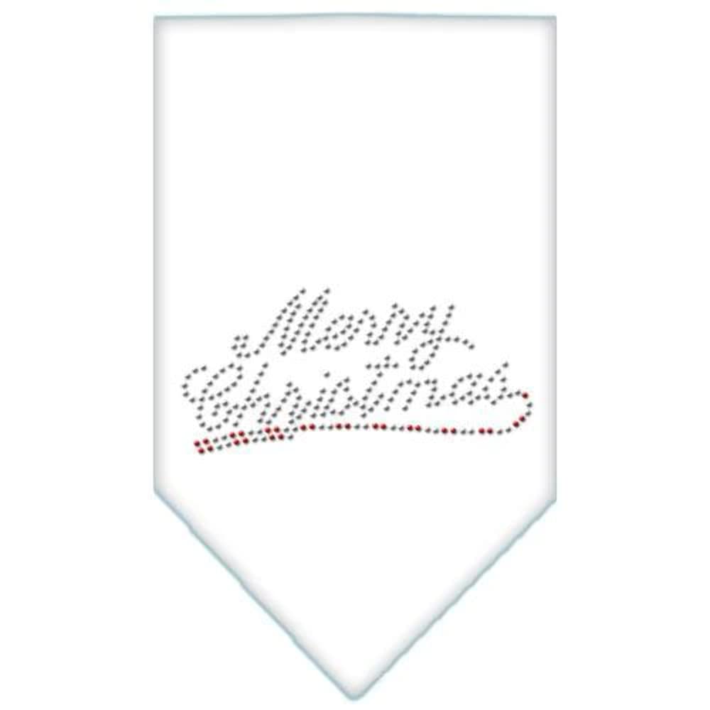 Mirage Pet Products Merry Christmas Rhinestone Bandana, Small, Purple