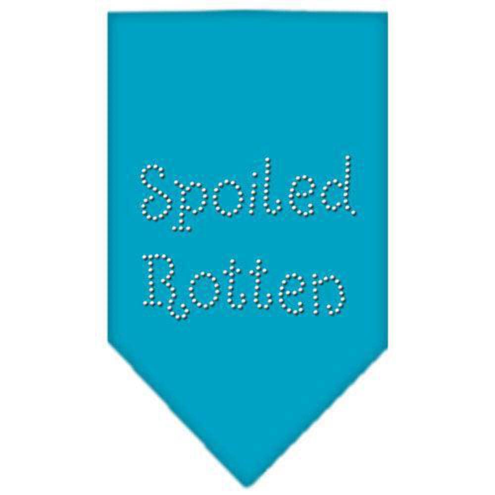 Mirage Pet Products Spoiled Rotten Rhinestone Bandana, Small, Cocoa