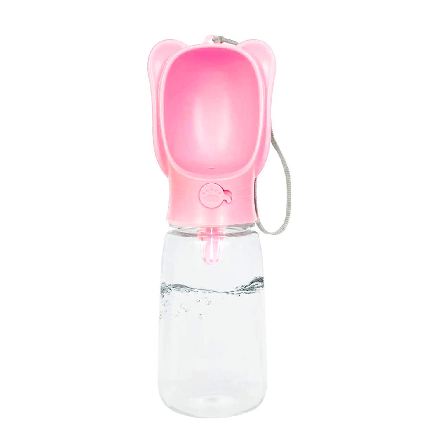 Emily Pets Dog Water Bottle Portable Plastic Pet Water Bottle Leak Proof Dog Cat Water Dispenser Lightweight Dog Travel Water Bo