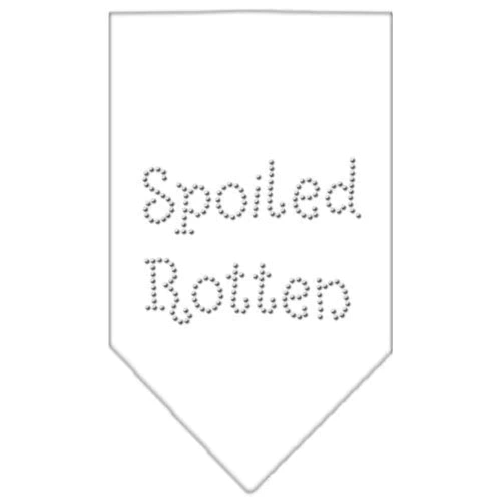 Mirage Pet Products Spoiled Rotten Rhinestone Bandana, Small, Cocoa