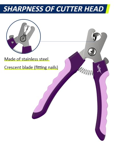 Wepet Dog Nail Clippers U10.1, Dog Nail Trimmer Large Breed With Quick Sensor, Razor Sharp Blade Professional Pet Nail Clipper W