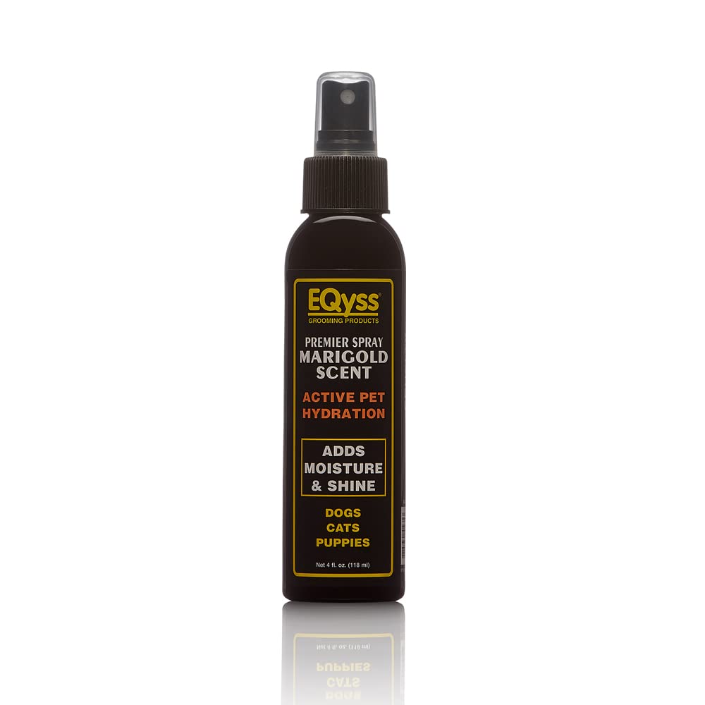 EQyss Premier Pet Spray Marigold Scent - Moisturizes & Conditions for Healthy Skin/Coat, Non-greasy, Adds Shine - Great for Dogs