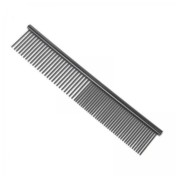 Atorse 2Xpet Hair Comb Cat Comb Puppy Animals Trimming Iron Teeth Deshedding Dog Comb Black