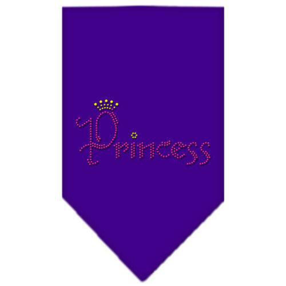 Mirage Pet Products Princess Rhinestone Bandana, Small, Purple