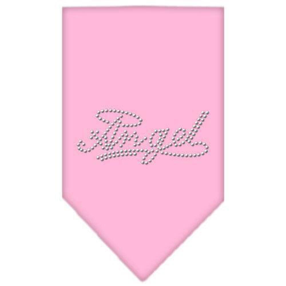 Mirage Pet Products Angel Rhinestone Bandana, Large, Purple