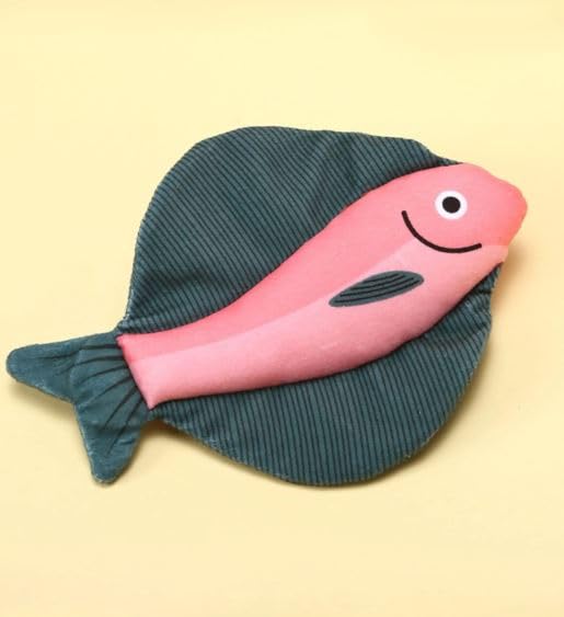 Psk Pet Mart Fish Realistic Plush Toy Simulation Catnip Gift Style 1Pcs