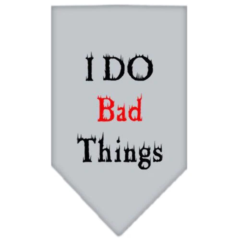 Mirage Pet Products I Do Bad Things Screen Print Bandana for Pets, Small, Cocoa