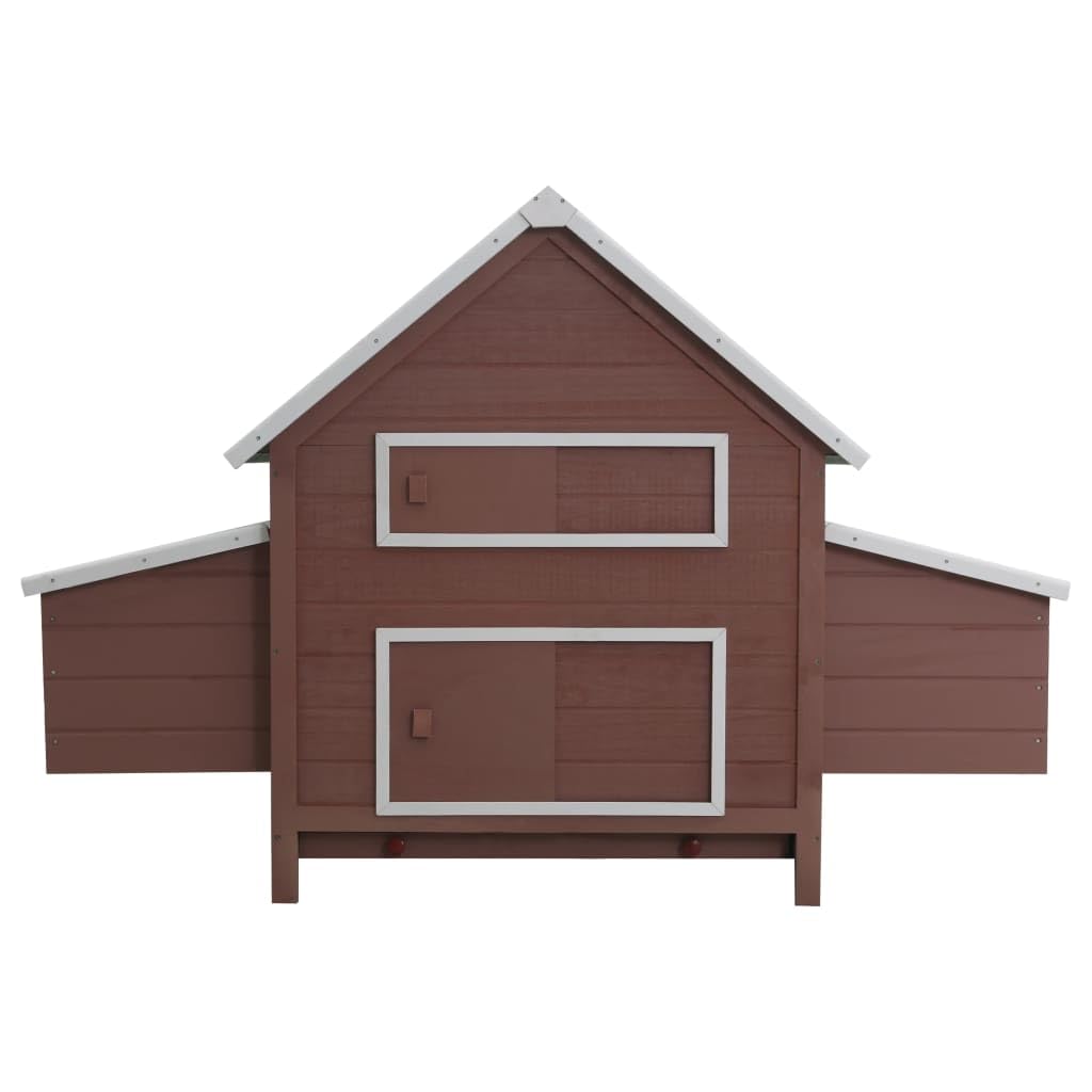vidaXL Chicken Coop Brown 61.8x38.1x43.3 Wood