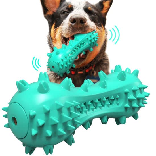 Rvpaws Dog Toys For Aggressive Chewers Indestructible Dog Teething Toys Dog Squeaky Toys Teeth Brushing Bone Pet Rubber Chew Toy