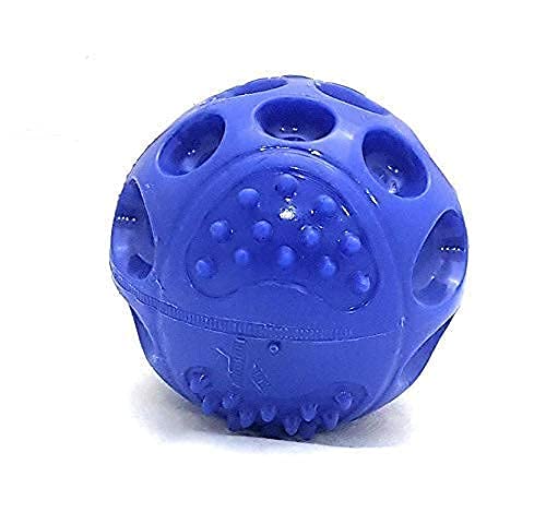 Psk Pet Mart Hard Squeeze Squeak Ball Dog Toy (Color May Vary) (Medium)