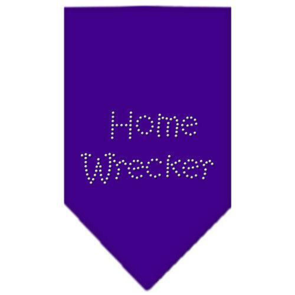 Mirage Pet Products Home Wrecker Rhinestone Bandana, Small, Purple