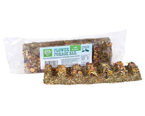 Small Pet Select Forage Duo Pack for Rabbits and Guinea Pigs, Natural Treats with Timothy Hay, Herbs and Flowers, Daily Enrichme