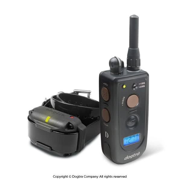 Dogtra 2300NCP Expandable 2-Dog Remote Training E-Collar, Black, Synthetic, 3/4-Mile Range