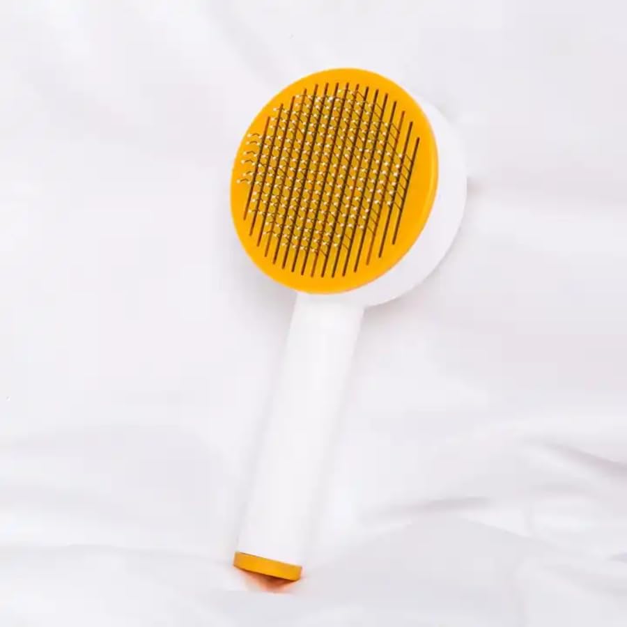 Dog Trust SelfCleaning Slicker Brush For Dogs, Cats, Lightweight Dog Brush For Shedding Massaging Grooming, Cat Brush Gently Re